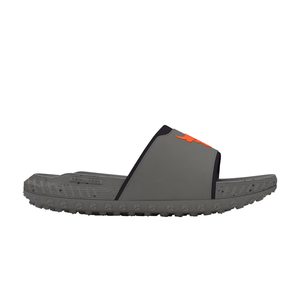 Under Armour Project Rock 3 Slide Clay Green Orange