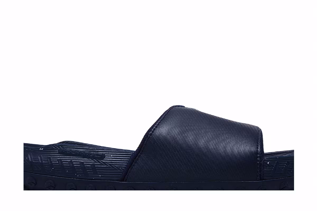 Under Armour Project Rock 3 Slide Midnight Navy Flare Orange, view 3