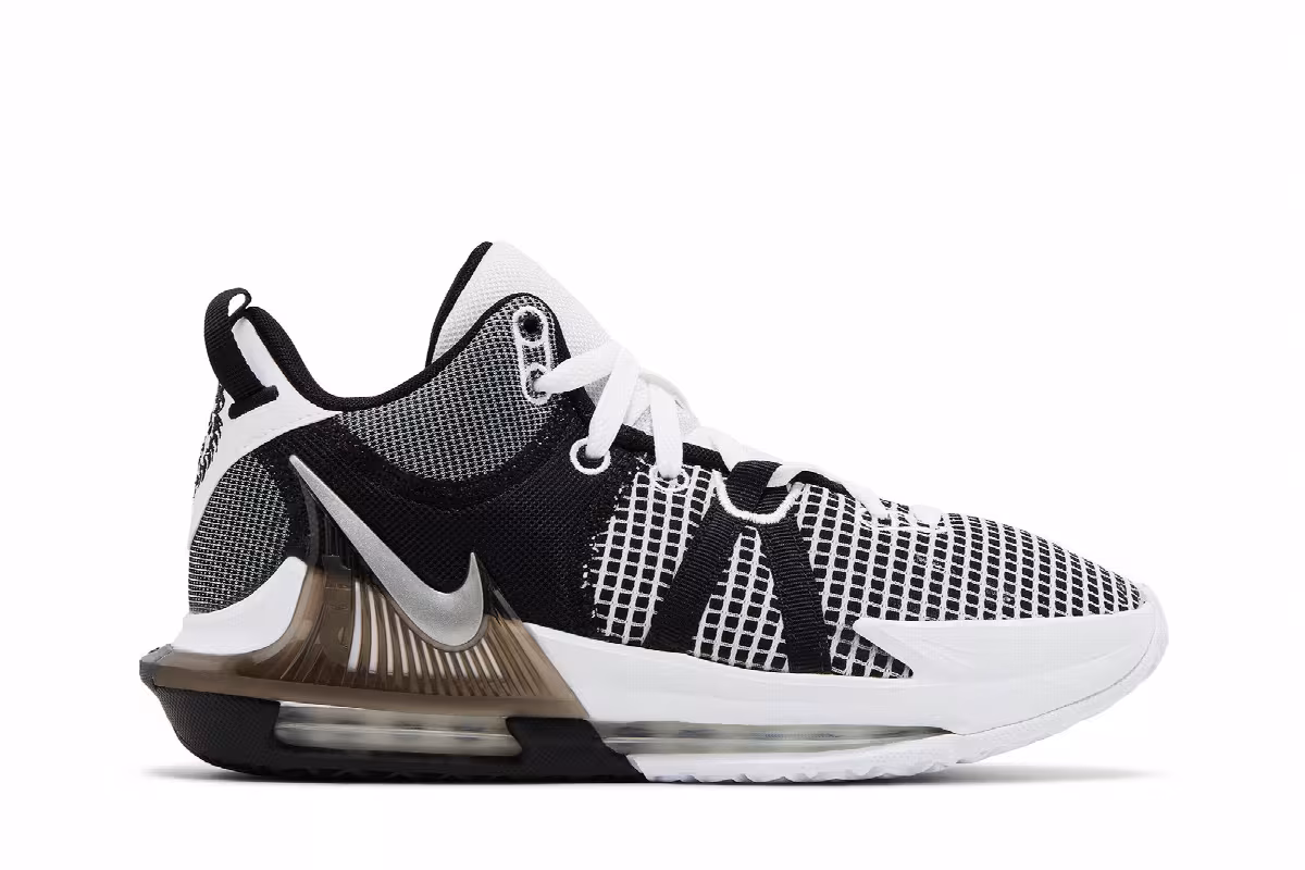 Nike LeBron Witness 7 EP White Black, view 2