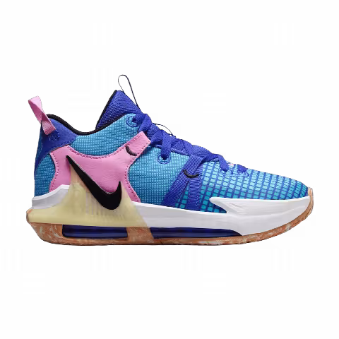 Nike LeBron Witness 7 GS 'Hyper Royal Blue Lightning White Black'