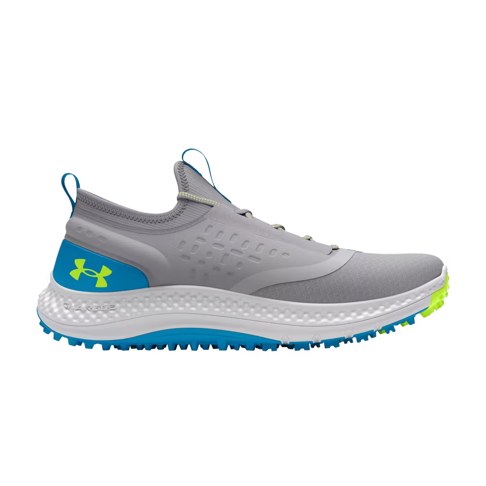 Under Armour Charged Phantom Spikeless Golf GS Mod Grey High Vis Yellow