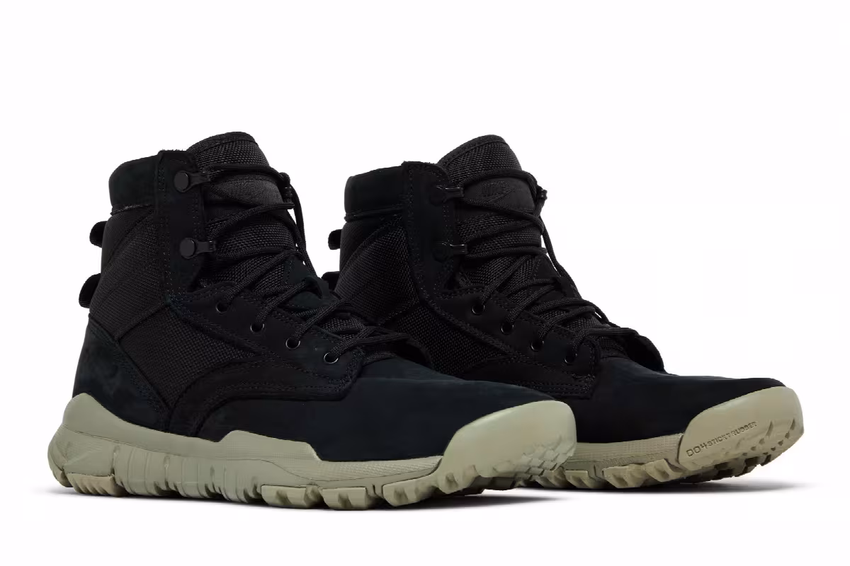 Nike SFB Field 6 Inch Leather Boot Black Light Taupe, view 9