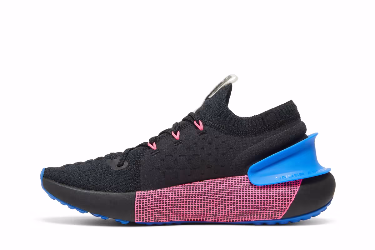 Under Armour HOVR Phantom 3 Black Blue Pink, view 4