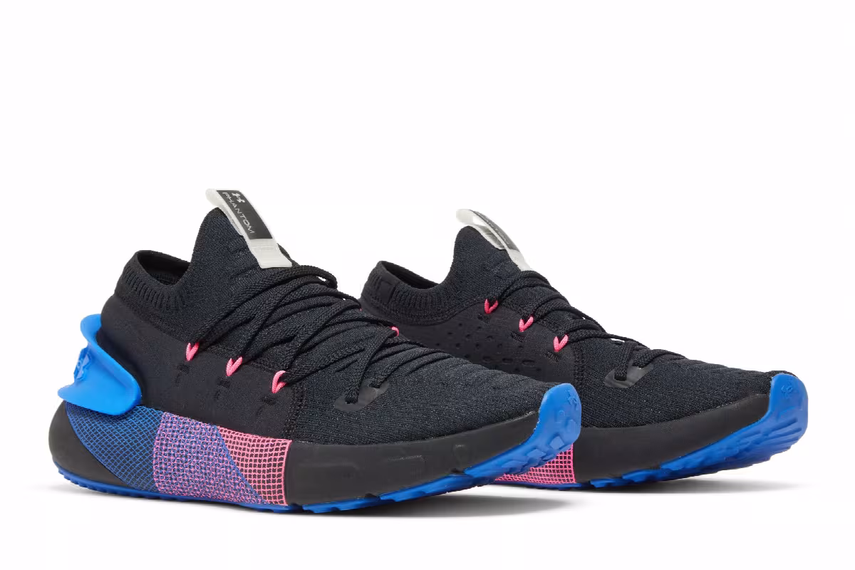 Under Armour HOVR Phantom 3 Black Blue Pink, view 9