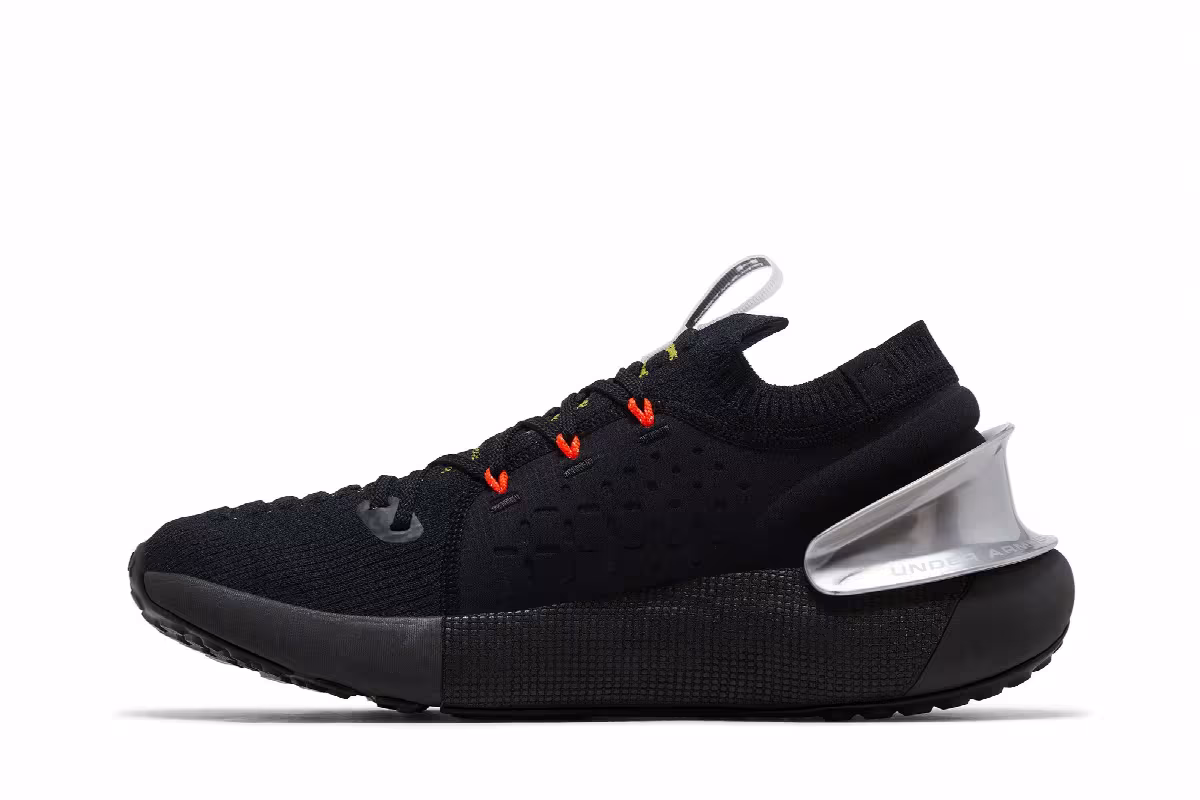 Under Armour HOVR Phantom 3 Black Green Red, view 4