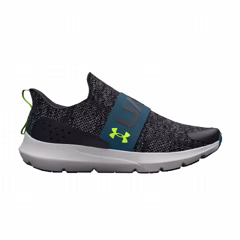 Under Armour Surge 3 Slip GS 'Black Static Blue Lime'