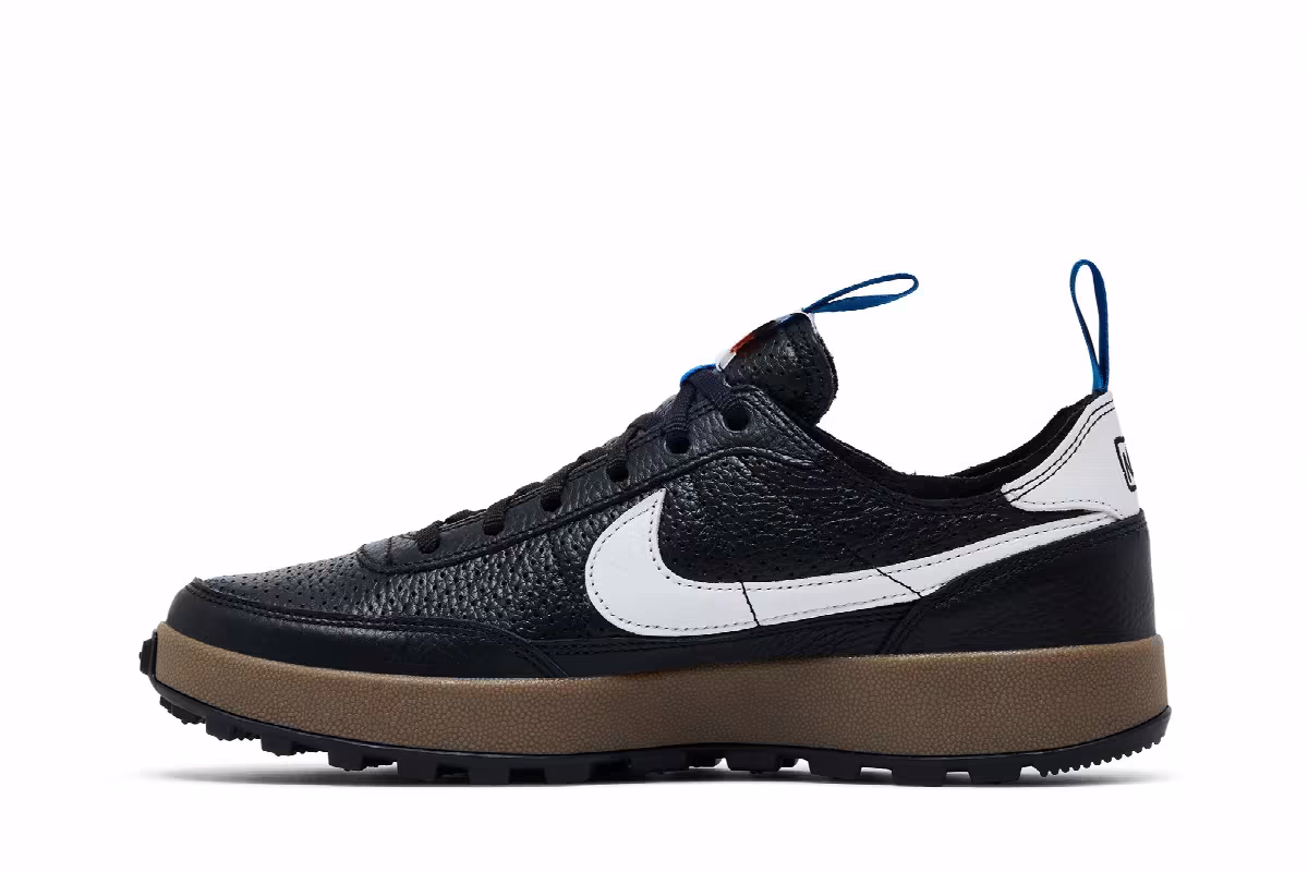 Tom Sachs x Women's NikeCraft General Purpose Shoe Black White Team Royal, view 4
