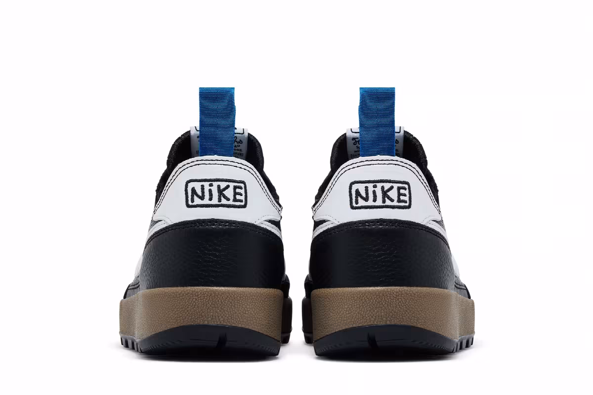 Tom Sachs x Women's NikeCraft General Purpose Shoe Black White Team Royal, view 7