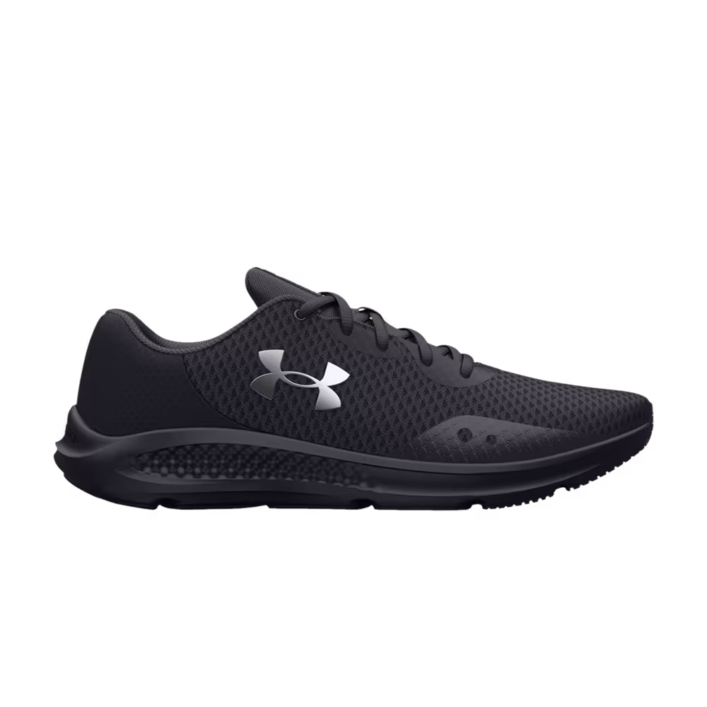 Under Armour Women's Charged Pursuit 3 Black Metallic Silver