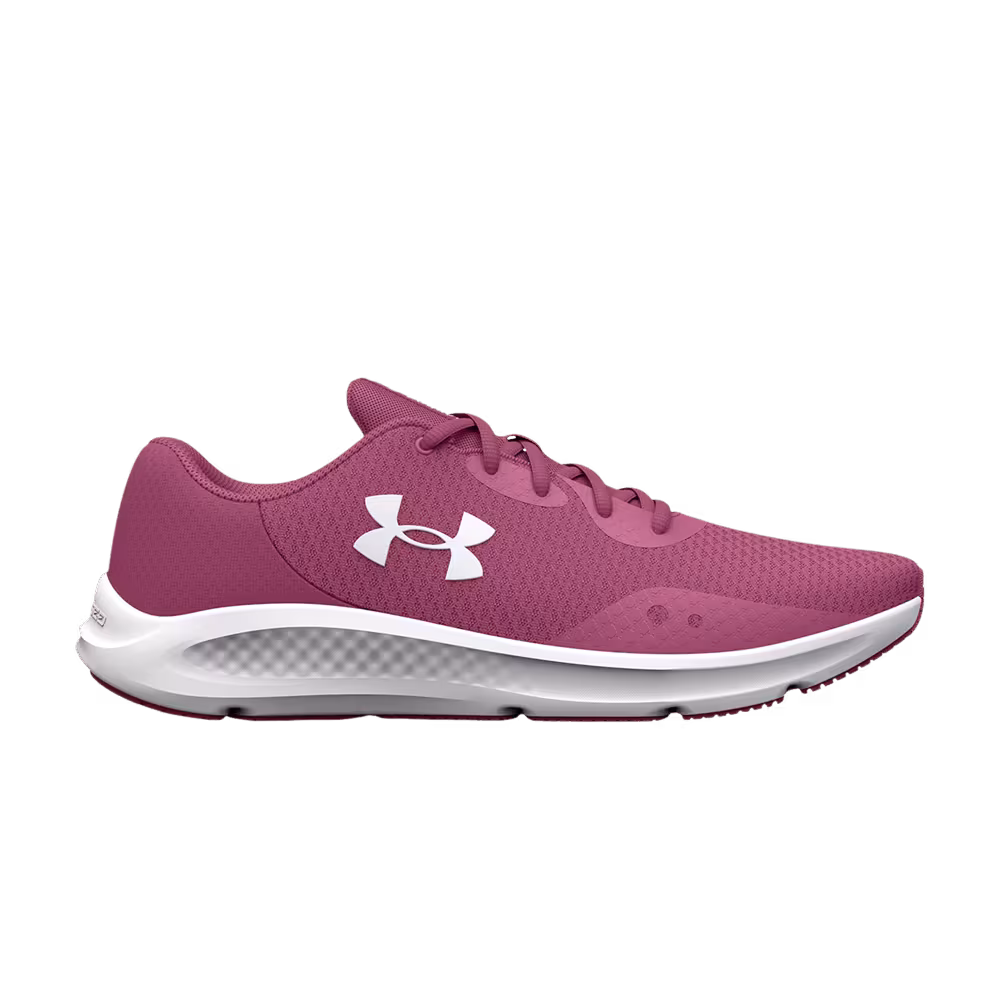 Under Armour Women's Charged Pursuit 3 Pace Pink White