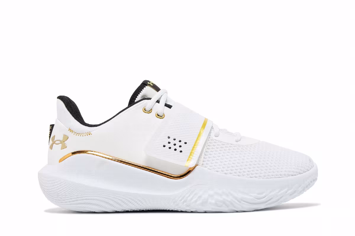 Under Armour Flow FUTR X White Metallic Gold, view 2
