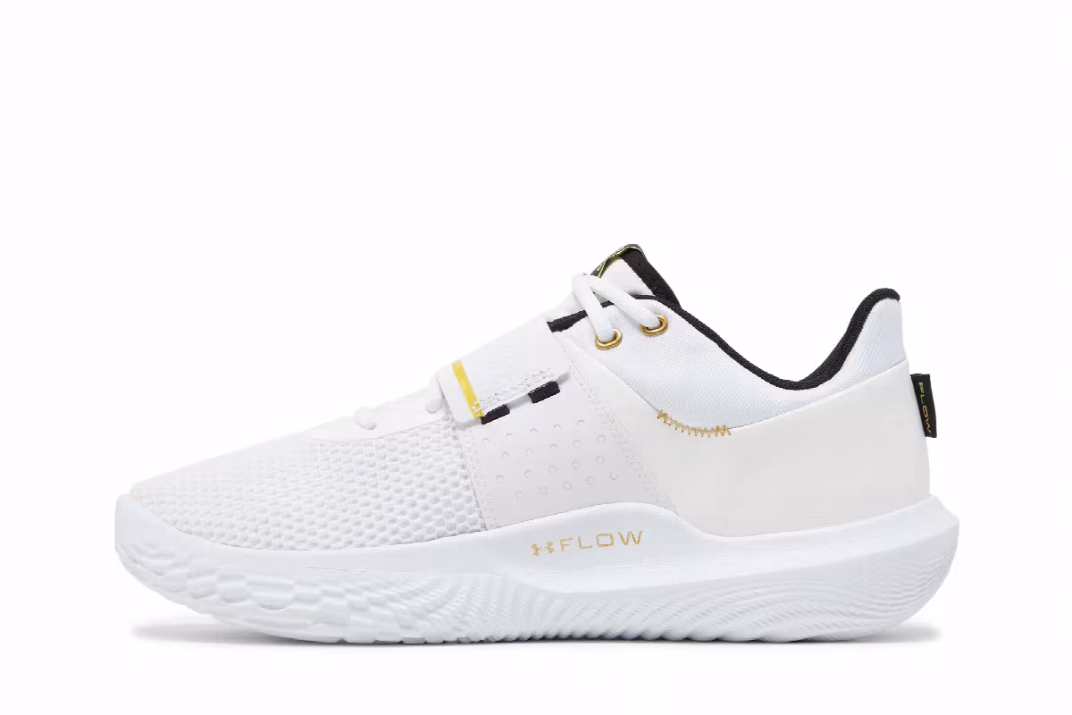 Under Armour Flow FUTR X White Metallic Gold, view 4
