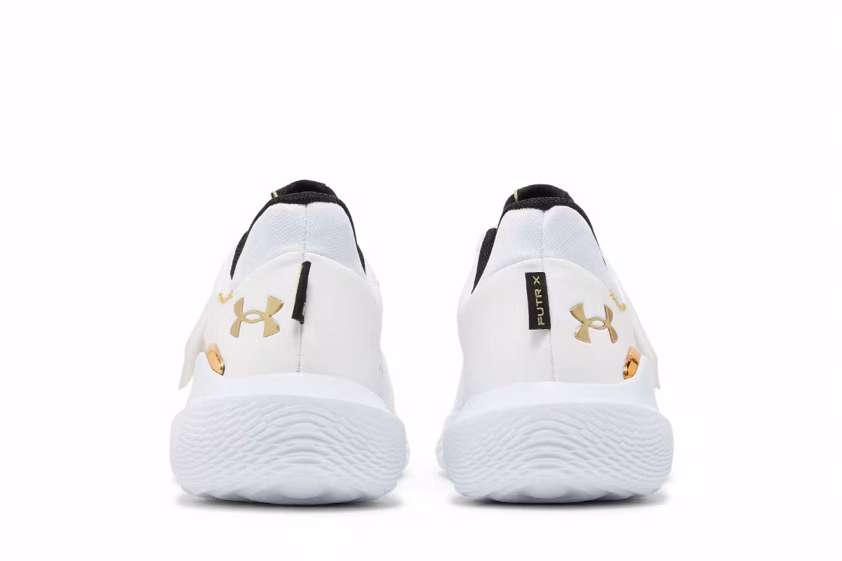 Under Armour Flow FUTR X White Metallic Gold, view 7