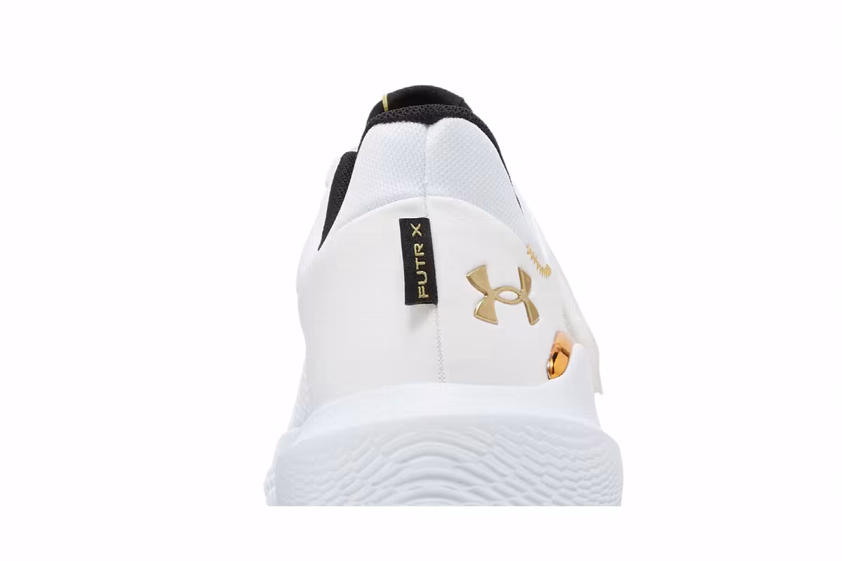 Under Armour Flow FUTR X White Metallic Gold, view 8