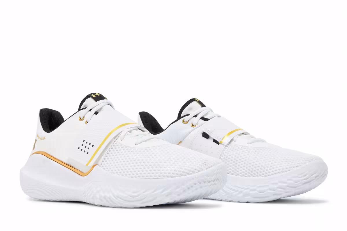 Under Armour Flow FUTR X White Metallic Gold, view 9