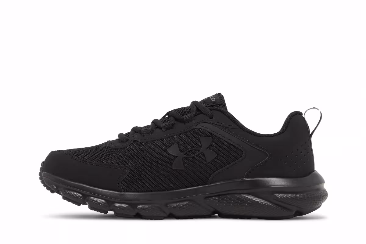 Under Armour Charged Assert 9 4E Wide Triple Black, view 4