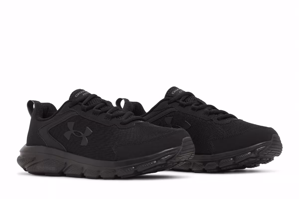 Under Armour Charged Assert 9 4E Wide Triple Black, view 9