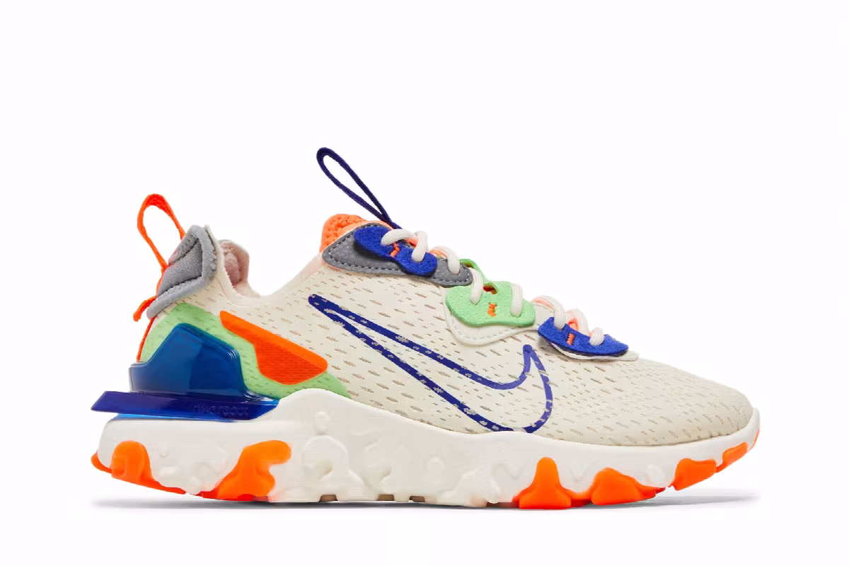 Nike Women's React Vision Pale Ivory Concord, view 2