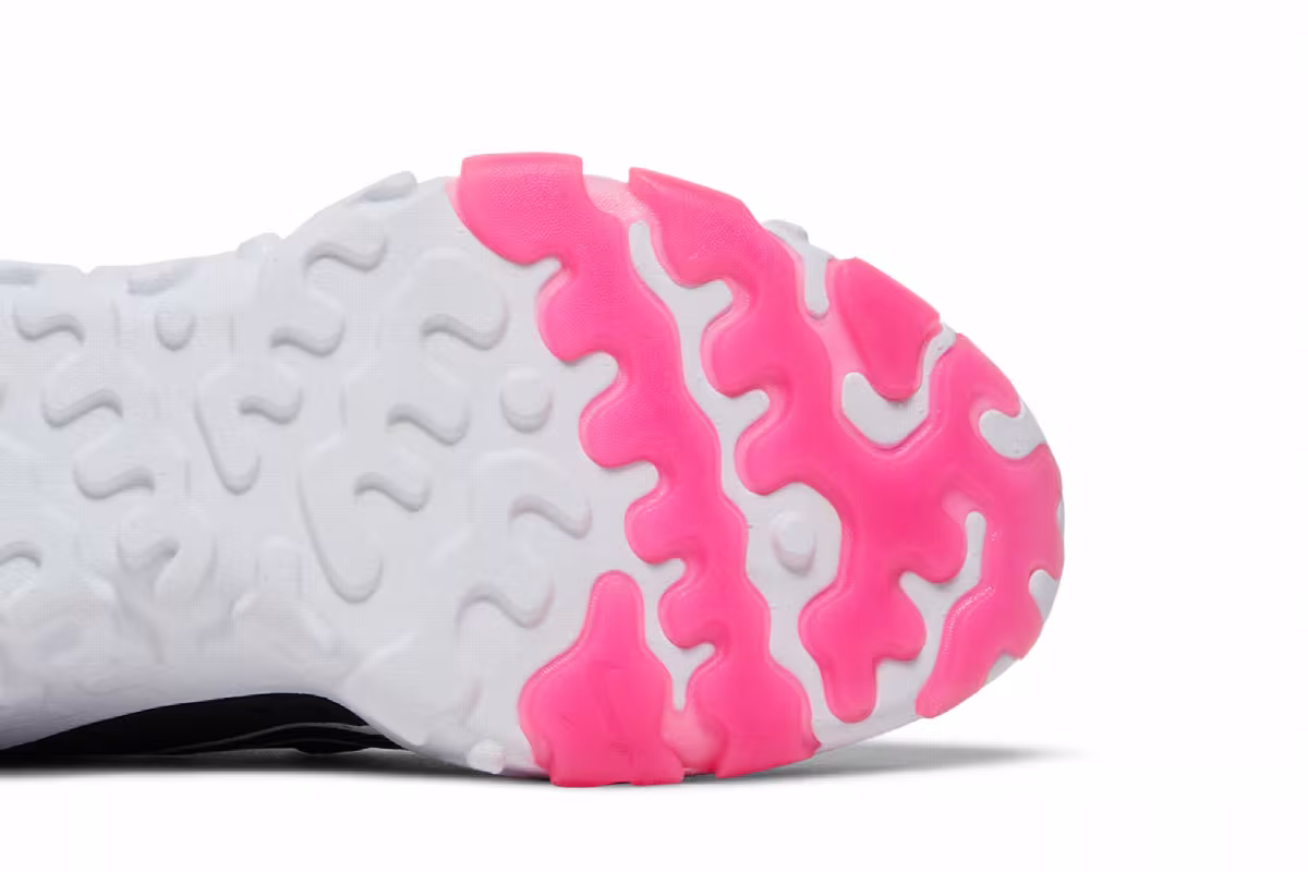 Nike Women's React Vision Dark Smoke Grey Pink Blast, view 6