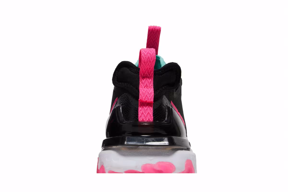 Nike Women's React Vision Dark Smoke Grey Pink Blast, view 8