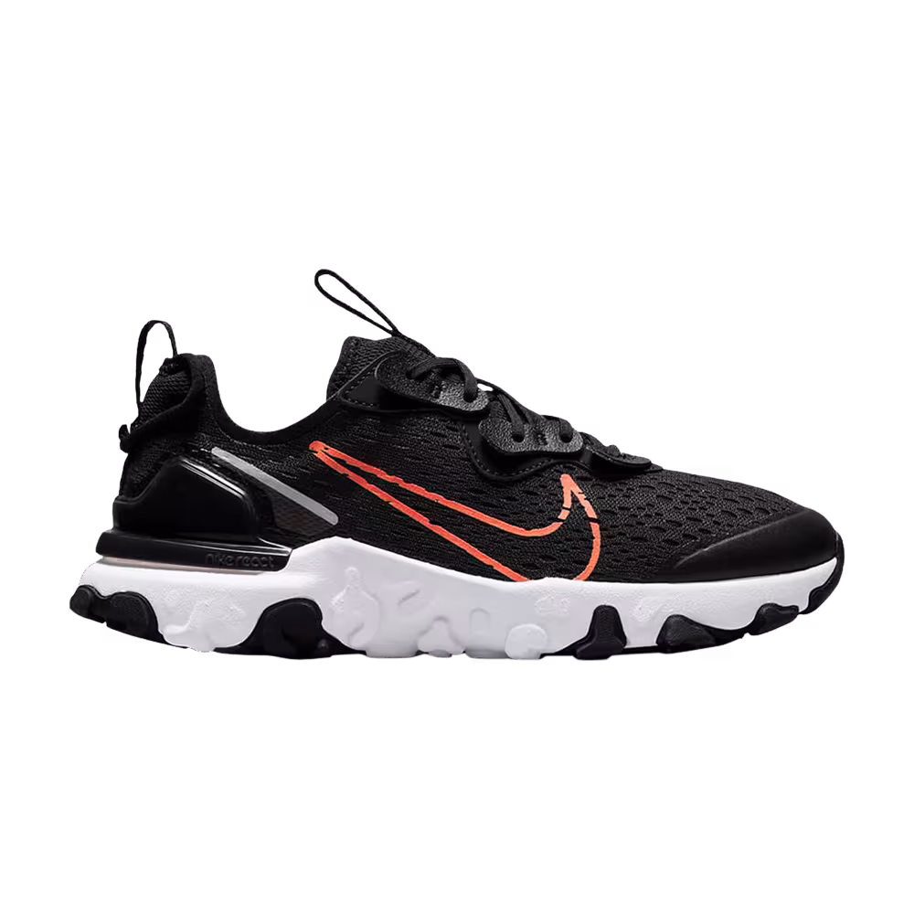 Nike React Vision GS Black Total Orange