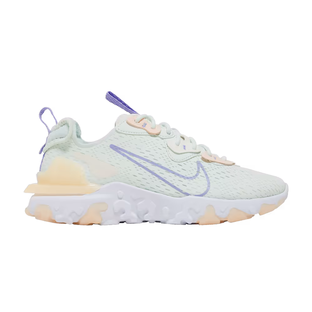 Nike Women's React Vision Barely Green Purple Pulse