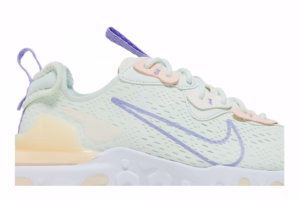 Nike Women's React Vision Barely Green Purple Pulse, view 3