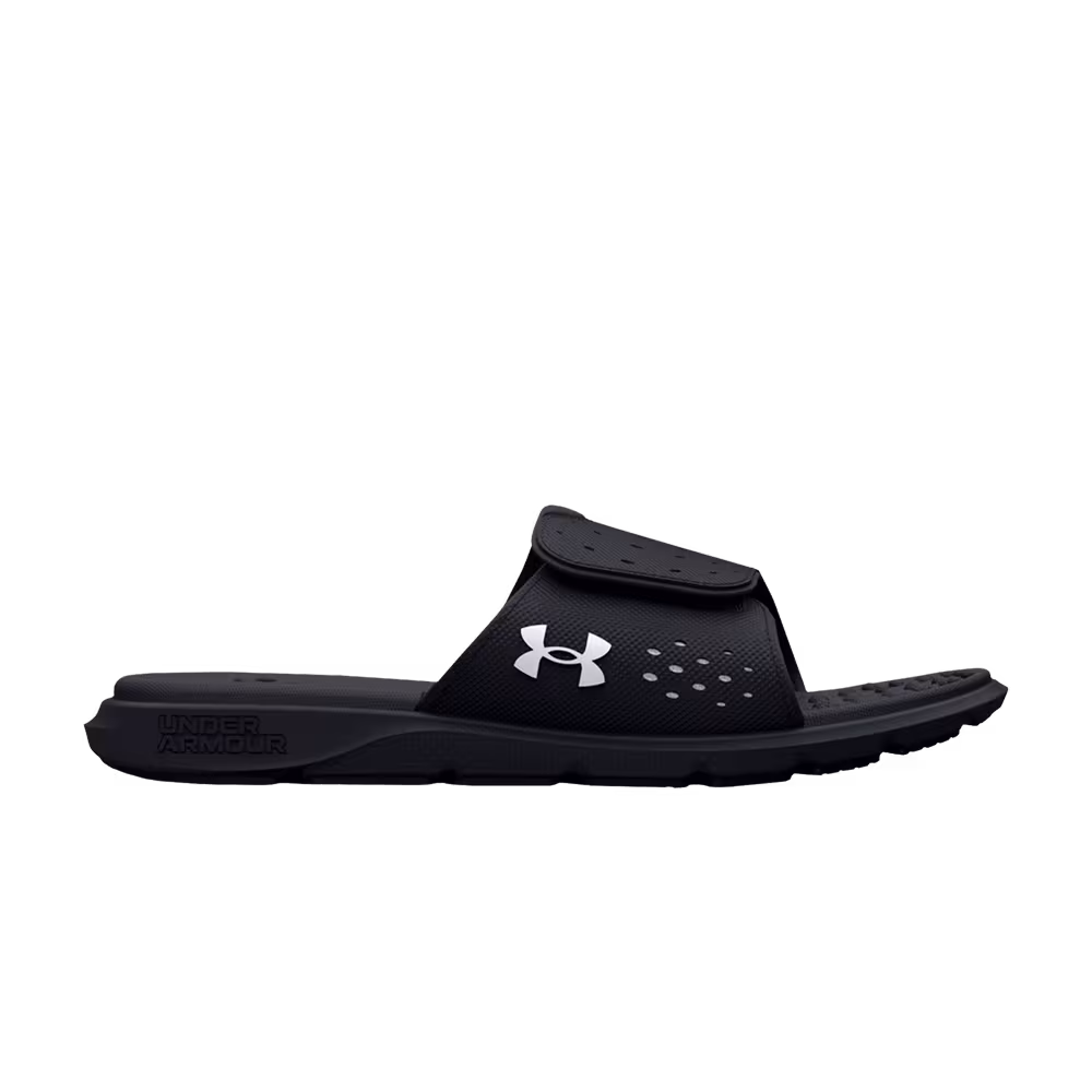 Under Armour Women's Ignite 7 Slide Black White