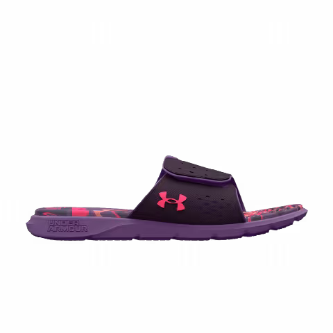 Under Armour Wmns Ignite 7 Graphic Footbed Slide 'Tux Purple Marble'