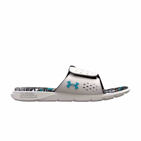 Under Armour Wmns Ignite 7 Graphic Footbed Slide 'Grey Mist Floral'