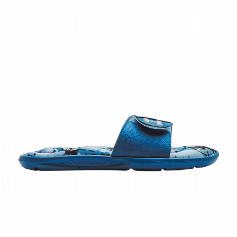 Under Armour Wmns Ignite 6 Graphic Footbed Slide 'Cruise Blue'