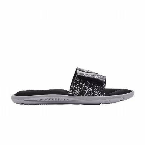 Under Armour Ignite 6 Graphic Strap Slide 'Black Mod Grey'