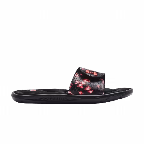 Under Armour Wmns Ignite 6 Graphic Strap Slide 'Black Afterglow'