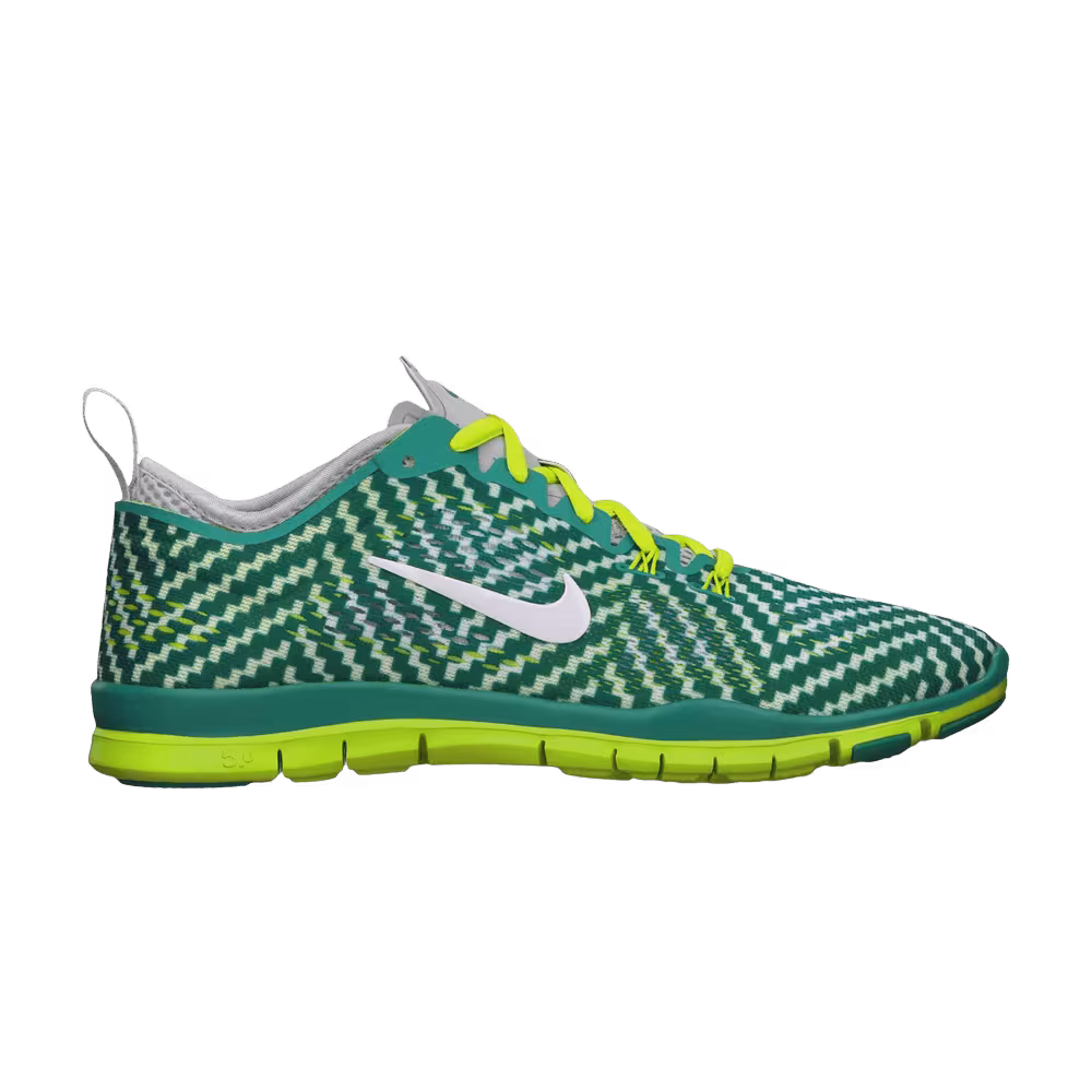 Nike Women's Free 5.0 Trainer Fit 4 Print Turbo Green