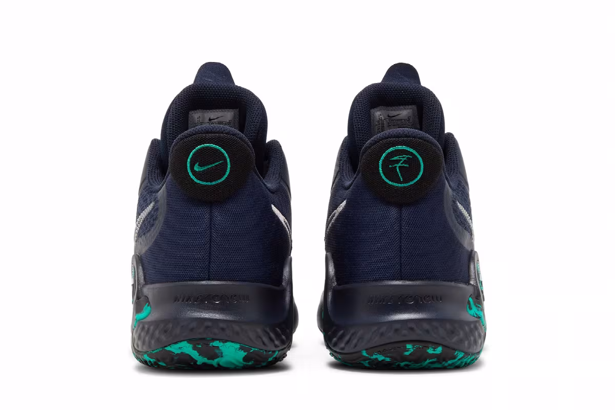Nike KD Trey 5 IX Obsidian Clear Emerald, view 7