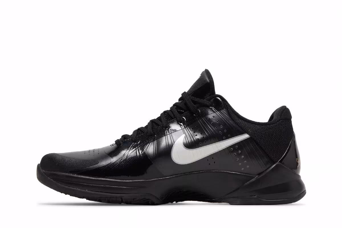 Nike Zoom Kobe 5 TB Black White, view 4