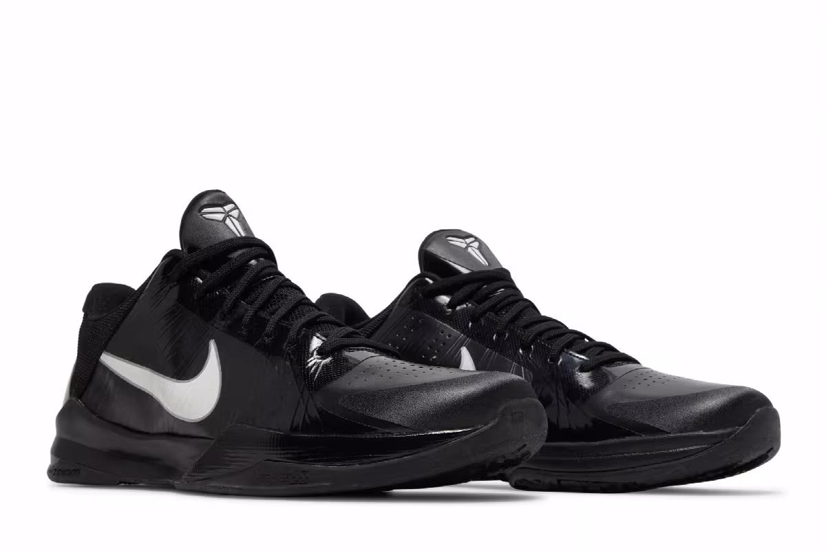 Nike Zoom Kobe 5 TB Black White, view 9