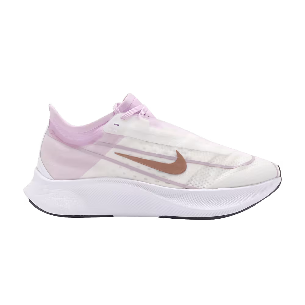 Nike Women's Zoom Fly 3 White Light Arctic Pink Bronze