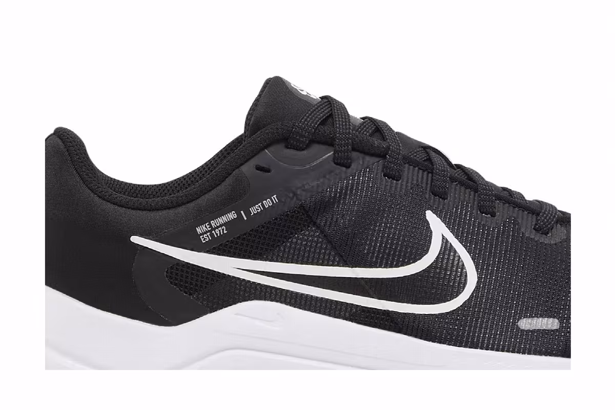 Nike Women's Downshifter 12 Black White, view 3