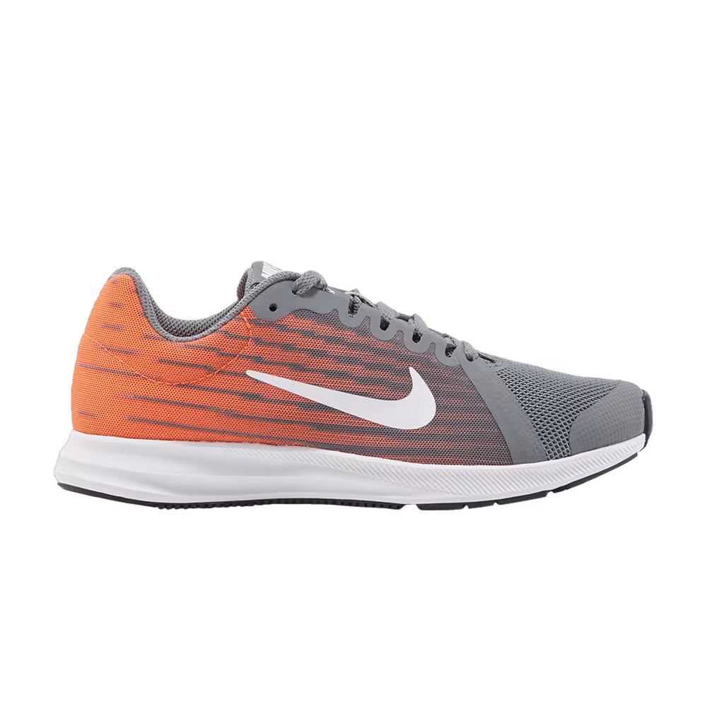 Nike Downshifter 8 GS Cool Grey Hyper Crimson