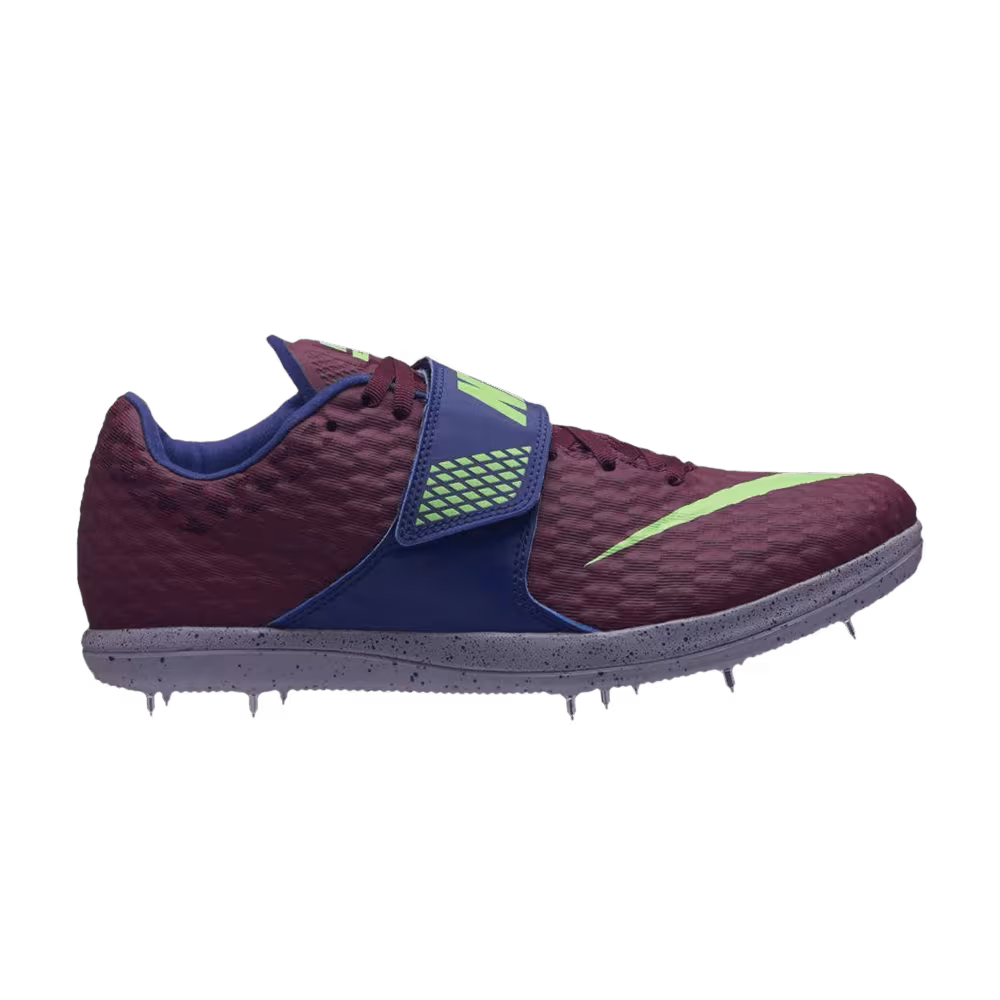 Nike High Jump Elite Bordeaux Lime Blast