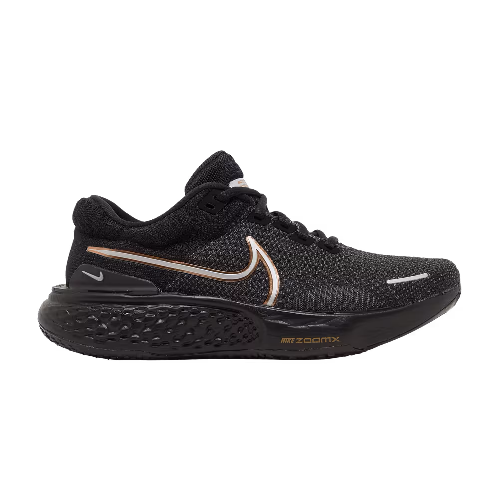 Nike Women's ZoomX Invincible Run Flyknit 2 Black Metallic Copper