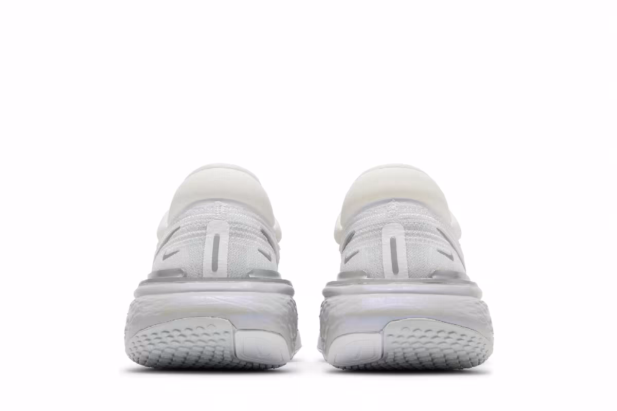 Nike Women's ZoomX Invincible Run Flyknit White Metallic Silver, view 7