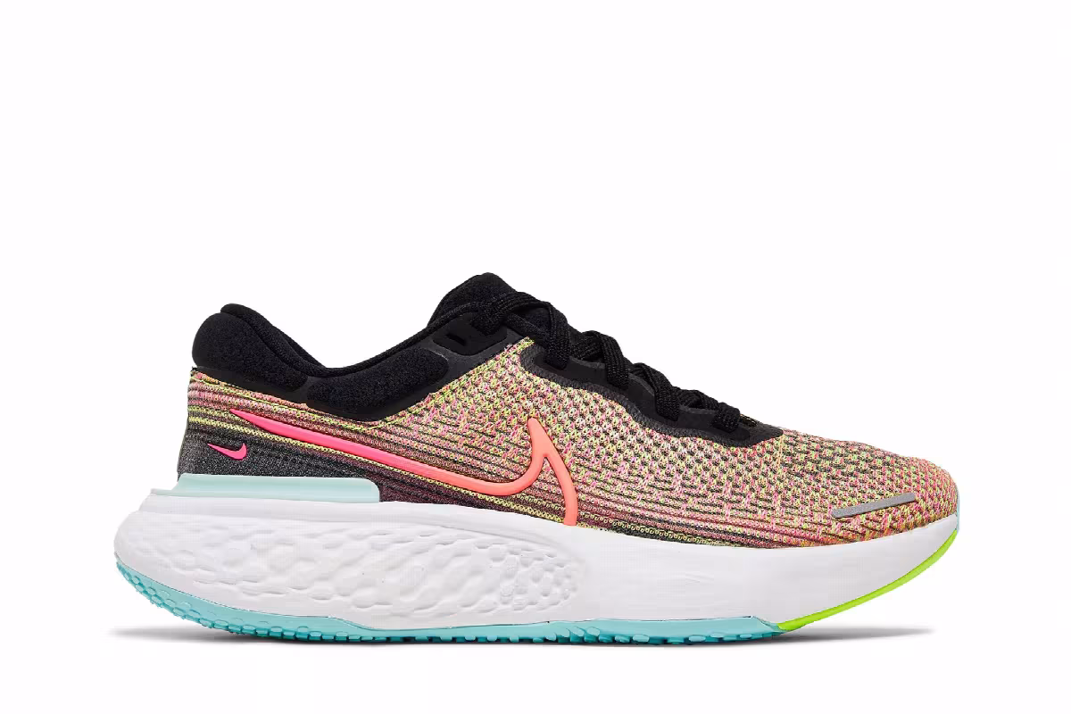 Nike Women's ZoomX Invincible Run Flyknit Volt Bright Mango, view 2