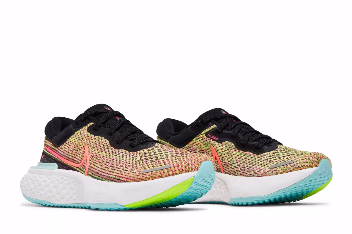 Nike Women's ZoomX Invincible Run Flyknit Volt Bright Mango, view 9