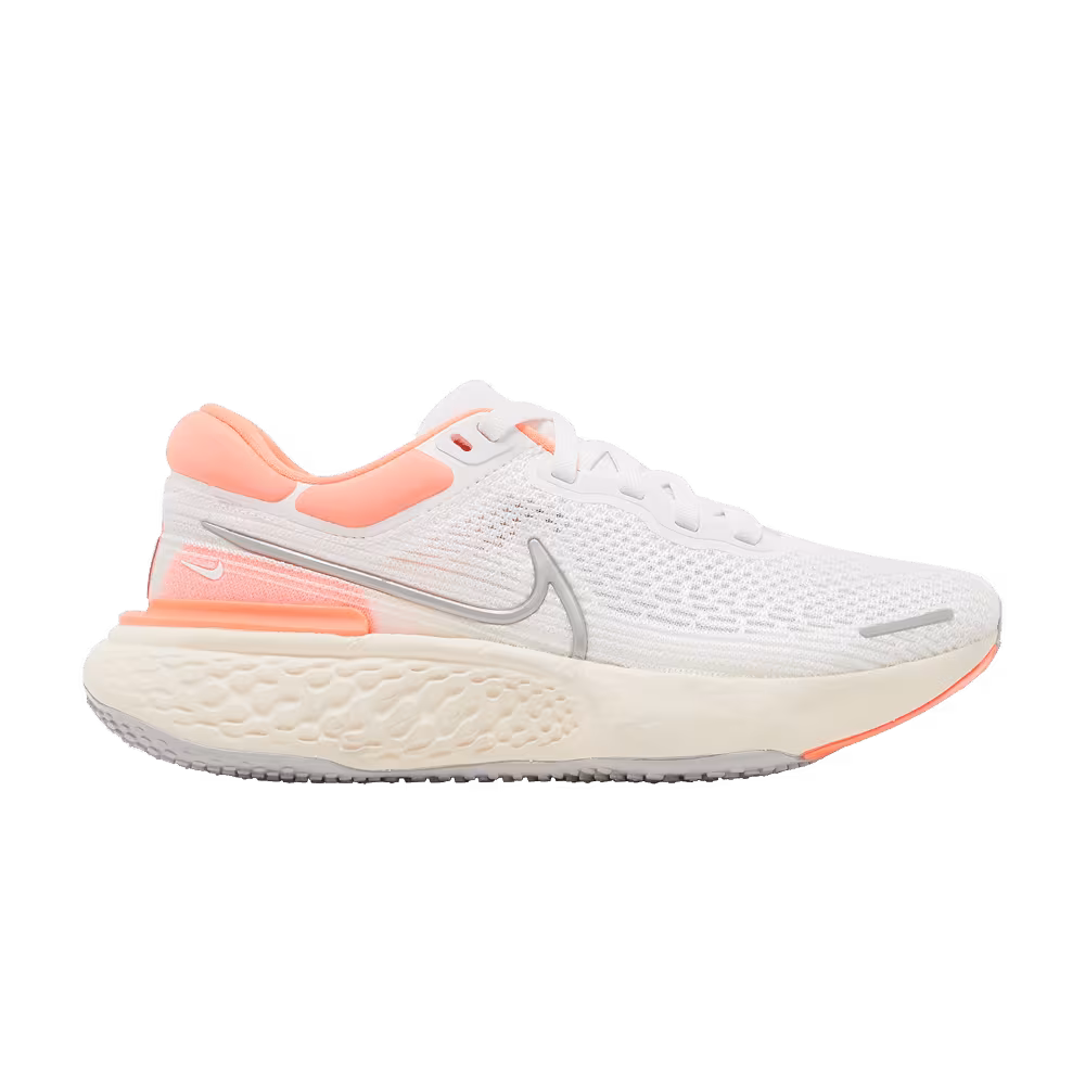 Nike Women's ZoomX Invincible Run Flyknit White Bright Mango