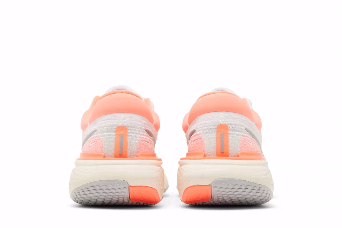 Nike Women's ZoomX Invincible Run Flyknit White Bright Mango, view 7