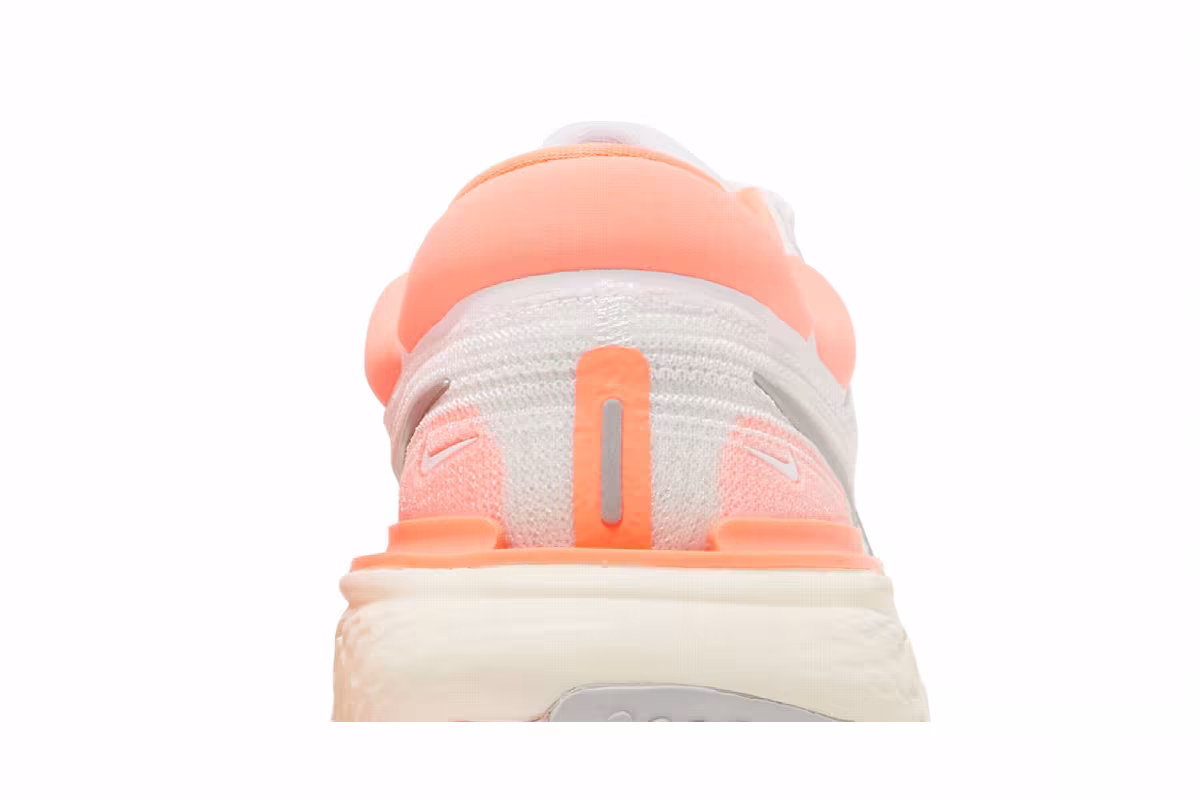 Nike Women's ZoomX Invincible Run Flyknit White Bright Mango, view 8