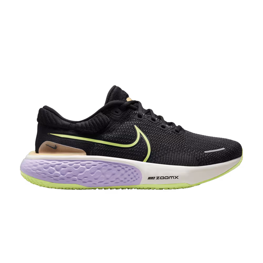 Nike ZoomX Invincible Run Flyknit 2 Black Lilac Ghost Green