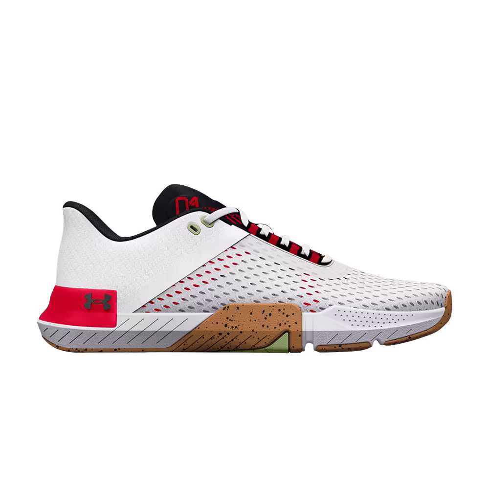 Under Armour TriBase Reign 4 White Radio Red